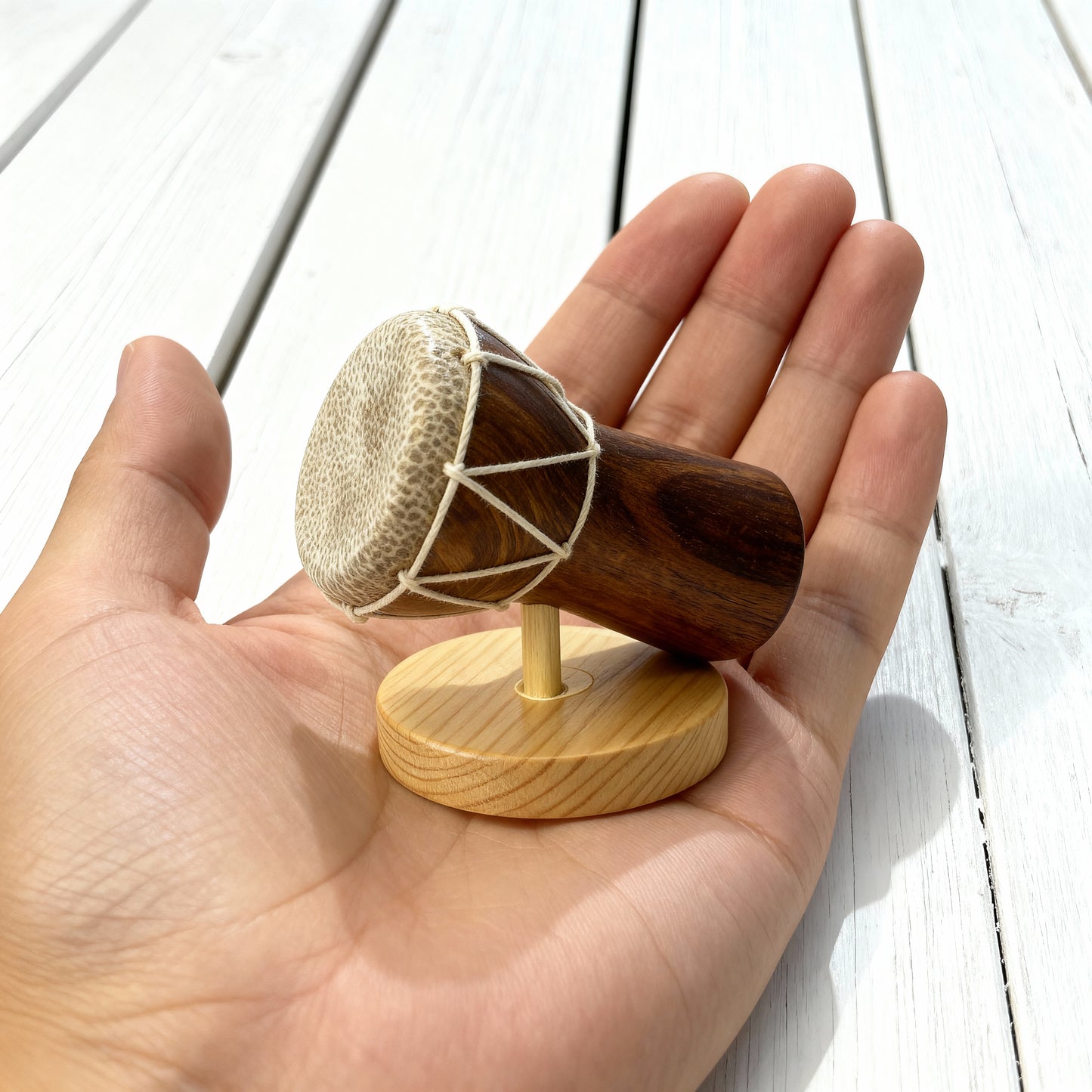 Handmade Wooden Frame Drum (Tabla) Figurin