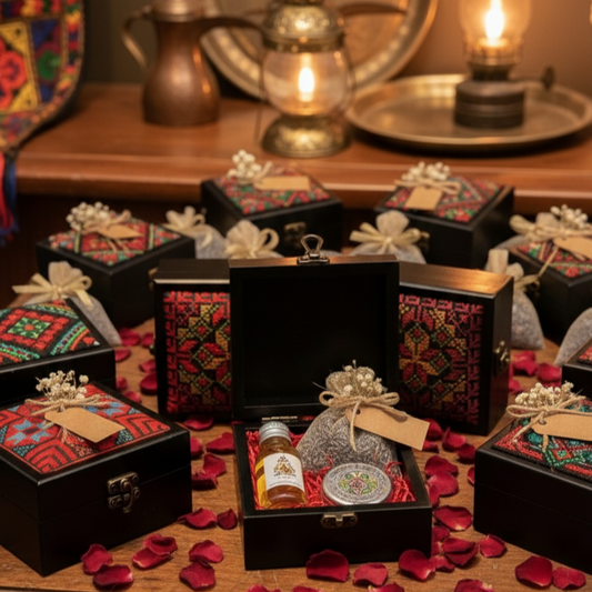 Embroidered Wooden Box – Unique Gift & Home Decor