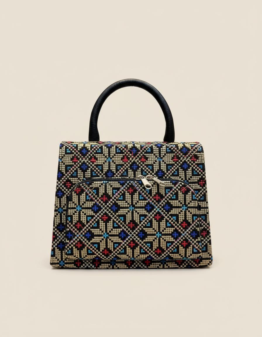 Classic Embroidered Handbag
