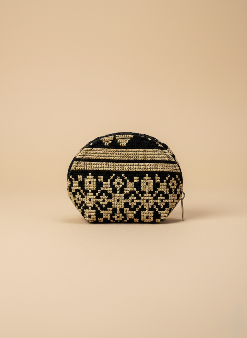 Embroidered Round Women’s Coin Purse – Multi Colors