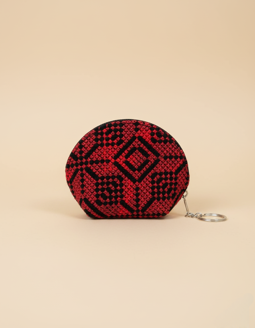 Embroidered Round Women’s Coin Purse – Multi Colors