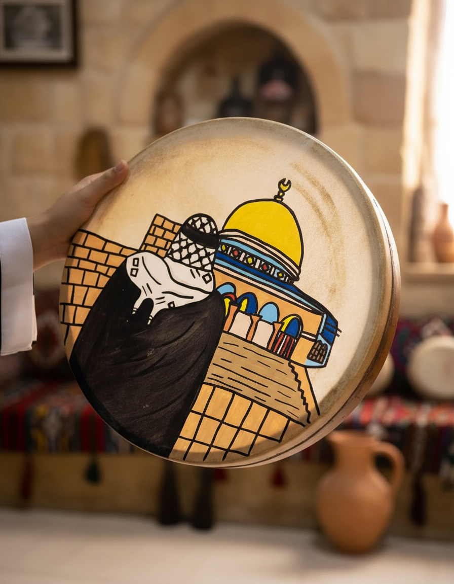 Daf Drum with Traditional Designs