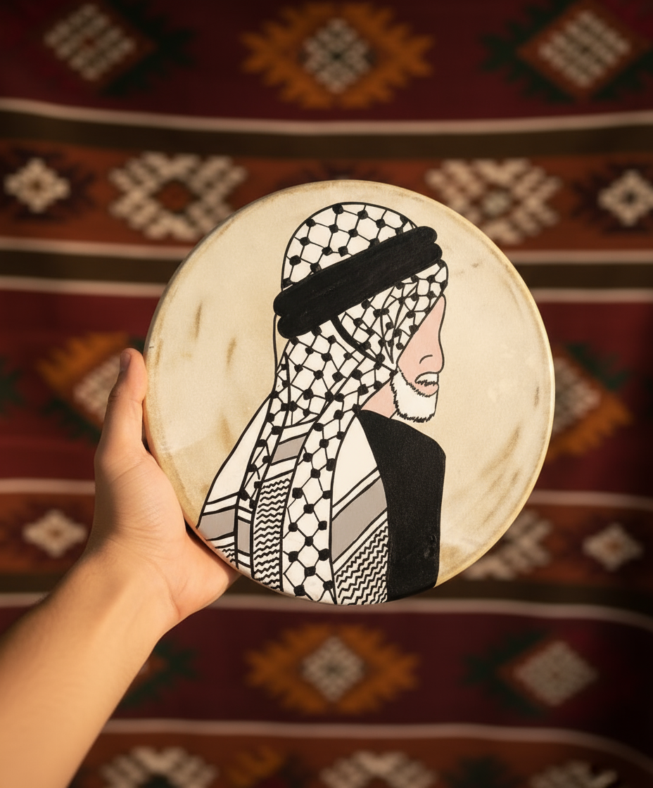 Daf Drum with Traditional Designs