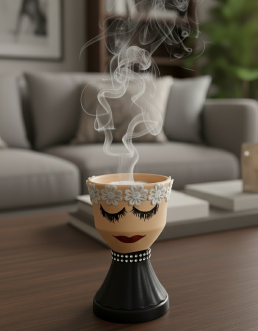Clay Incense Burner – Elegant Traditional Décor-مبخرة فخار