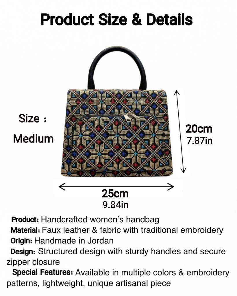 Classic Embroidered Handbag